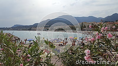 View on Menton / France Editorial Stock Photo