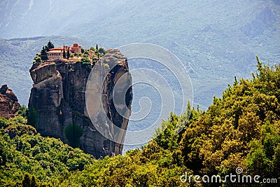 View of the Meteora monasteries. Kalambaka. Greece. Stock Photo