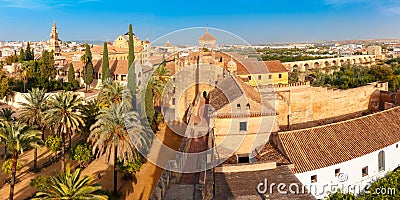 View of Mezquita from Alcazar in Cordoba, Spain Stock Photo