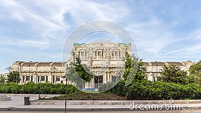 View of Milano Centrale rail station Stock Photo