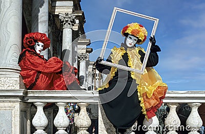 Spectacular Venice Carnival Editorial Stock Photo