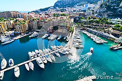 View on monaco harbor Stock Photo