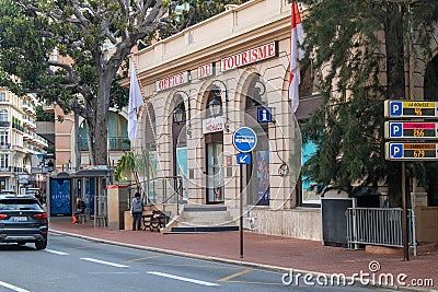 A view of the Monaco Tourist Office Editorial Stock Photo