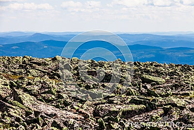 View from the Mont Jacques-Cartier Stock Photo