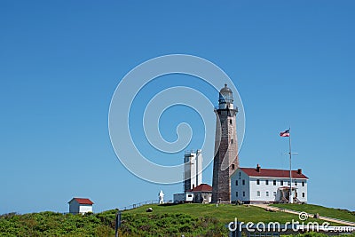 Montauk Point lighthouse at Long Island, New York Editorial Stock Photo