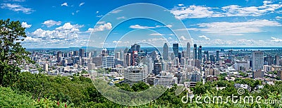 View of Montreal city in Canada Editorial Stock Photo