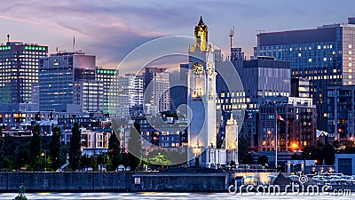 View of Montreal downtown, Quebec, Canada Stock Photo