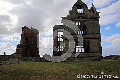 A view of Moreton Corbett Castle in Shropshire Editorial Stock Photo