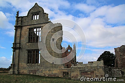 A view of Moreton Corbett Castle in Shropshire Editorial Stock Photo