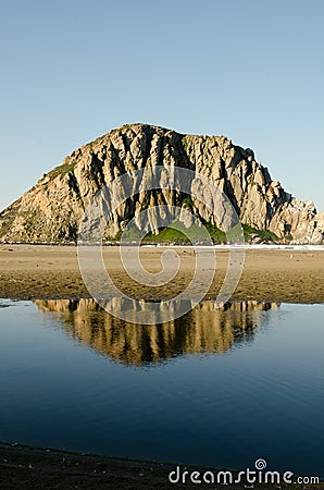 Morro Rock Stock Photo