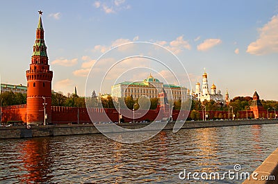 View from Moscow-river on kremlin Stock Photo