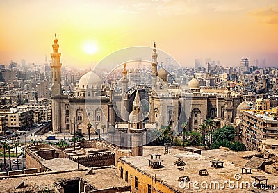 Mosque Sultan in Cairo Stock Photo