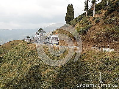 A view of most famous historical place tourists attractions destination place darjeeling hill station town Editorial Stock Photo