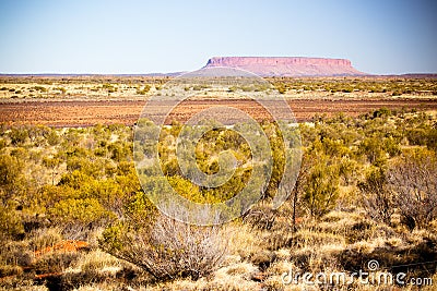 View of Mount Connor Australia Stock Photo