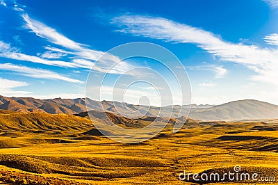 Mountain landscape next to Gorge dades in Morocco Stock Photo