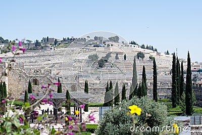 The Mount of Olives Jerusalem - Israel Stock Photo