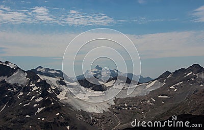 Summer mountain landscape of The Greater Caucasus range Stock Photo