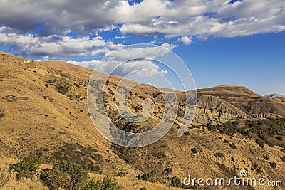 View of the mountains of Armenia from Selim pass Stock Photo