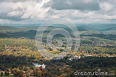 View of mountains near Ellenville, in the Shawangunk Mountains, New York Stock Photo