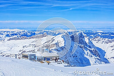 View on Mt. Titlis in Switzerland Editorial Stock Photo