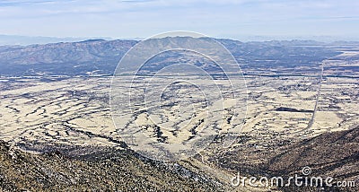 A View of the Mule Mountains, Arizona Stock Photo