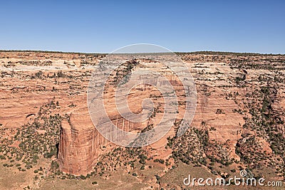 Mummy cave in the Canyon de Chelly Stock Photo