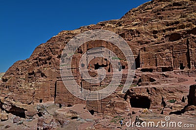 Landmarks of Jordan - Petra Stock Photo