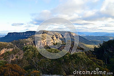 A view of Narrowneck in the afternoon sunlight Stock Photo
