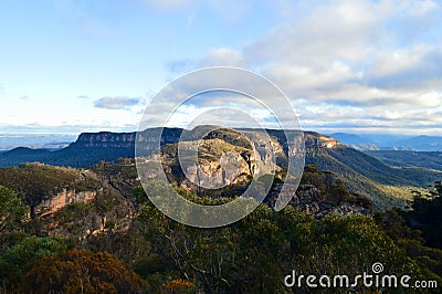 A view of Narrowneck in the Blue Mountains Stock Photo