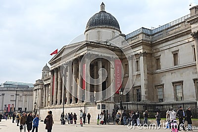 The National Gallery, London, England Editorial Stock Photo