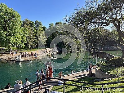 Barton Springs Pool Editorial Stock Photo