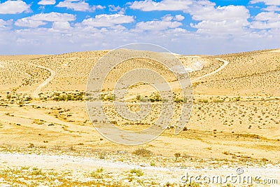 View of the Negev Desert, from Tali Lookout Point Stock Photo
