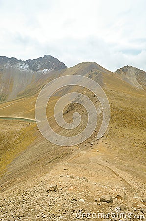 View of the Nevado de Toluca, inactive volcano of Mexico Stock Photo