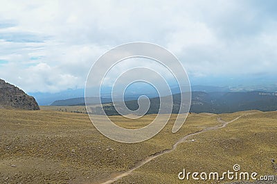 View of the Nevado de Toluca, inactive volcano of Mexico Stock Photo