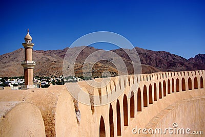 View from Nizwa Fort, Oman Stock Photo