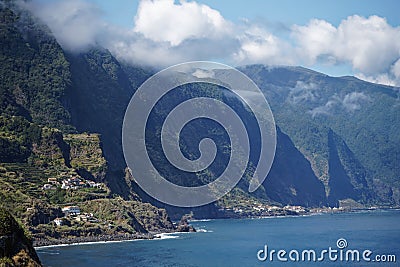 View of the northern coast of Madeira Stock Photo