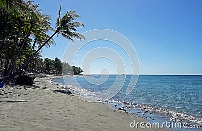 a view of a not so touristic beach in Philippines Stock Photo