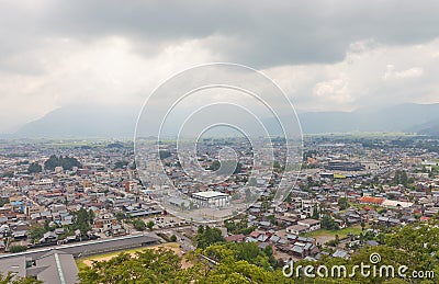 View of Ohno City, Fukui Prefecture, Japan Stock Photo
