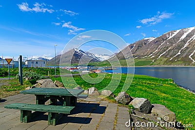 View of Olafsfjordur Stock Photo