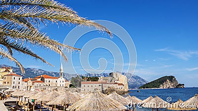 View of the old Budva, Montenegro Stock Photo
