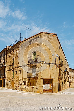 old town of Maials, in Lleida province, Spain Stock Photo