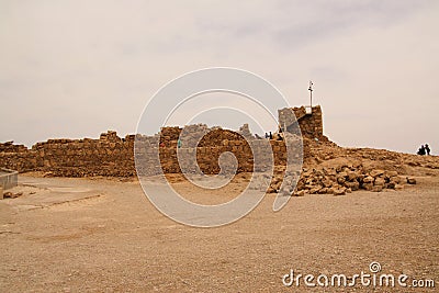 A view of the Old Israeli fortress of Masada Editorial Stock Photo