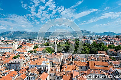 View of old part of Split, Croatia. Stock Photo