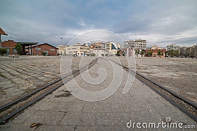 View of old port of Thessaloniki city Editorial Stock Photo