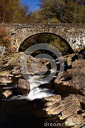 Landscapes of Scotland - Falls of Dochart Stock Photo