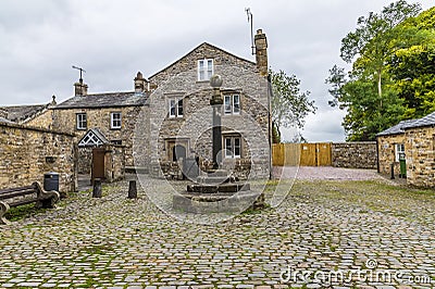 A view of the old swine market in Kirby Lonsdale, Cumbria, UK Stock Photo