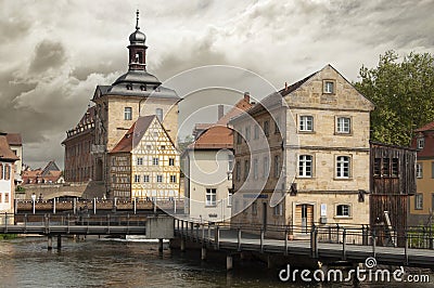 View of the old Town Hall Altes Rathaus Stock Photo