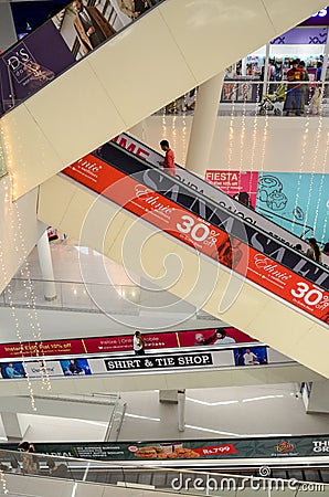 Shopping Mall Interiors Editorial Stock Photo