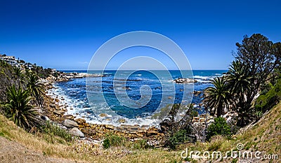 View of one of the small bays south of Camps bay,cape town -2 Stock Photo