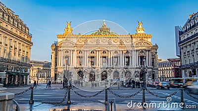 View of the Opera Garnier in Paris, France Editorial Stock Photo